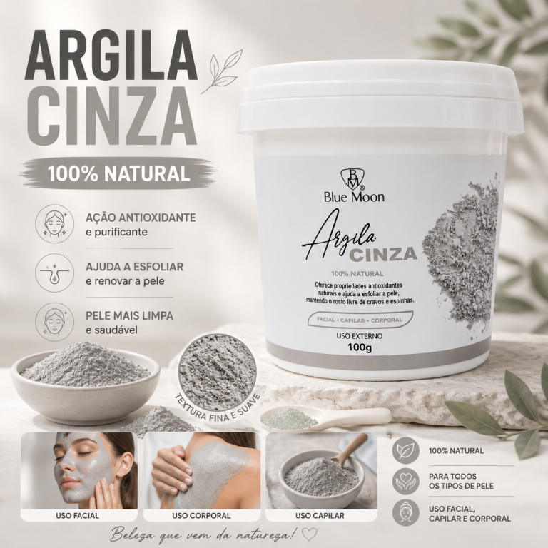 ARGILA CINZA BLUE MOON 100G