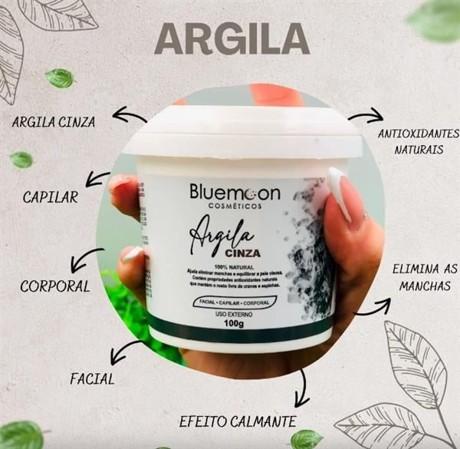 ARGILA CINZA BLUE MOON 100G