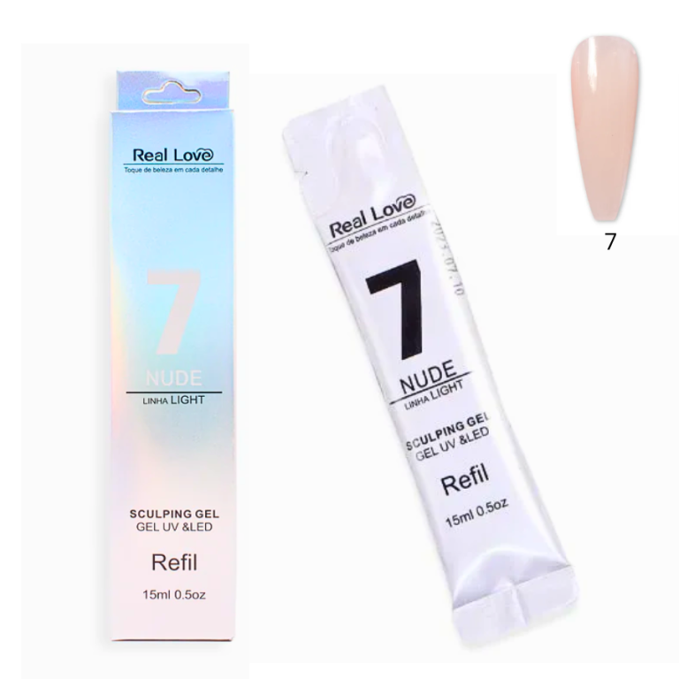 REFIL GEL SCULPING REAL LOVE 15 ML NUDE 07