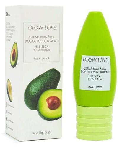 CREME PARA ÁREA DOS OLHOS GLOW LOVE ABACATE 60G MAX LOVE BOX COM 36 UN