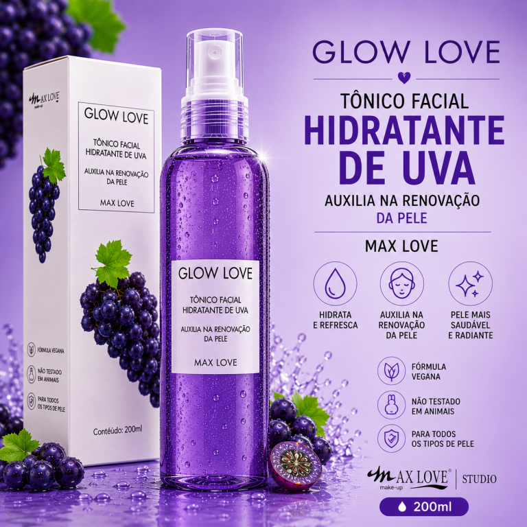 TÔNICO FACIAL HIDRATANTE UVA 200 ML MAX LOVE