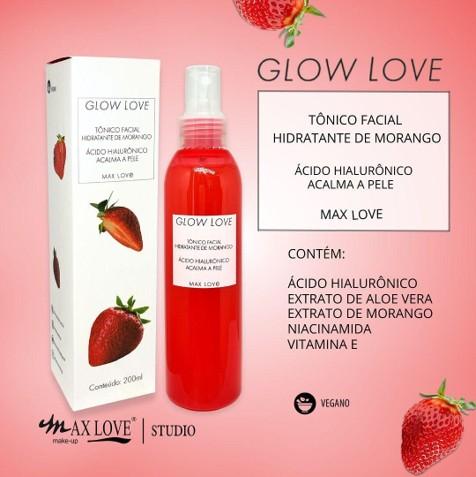 TÔNICO FACIAL HIDRATANTE MORANGO 200 ML MAX LOVE