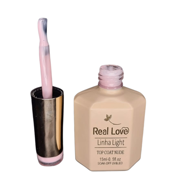 TOP COAT COM COR REAL LOVE NUDE 01 15ML