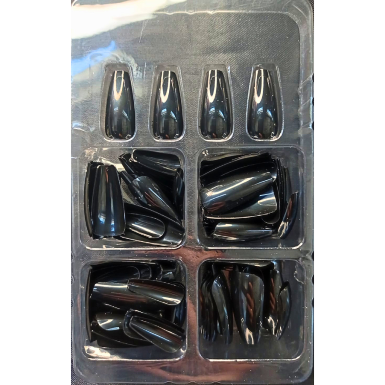 UNHA POSTIÇA TONS PRETO BAILARINA REAL LOVE COM 96 UN