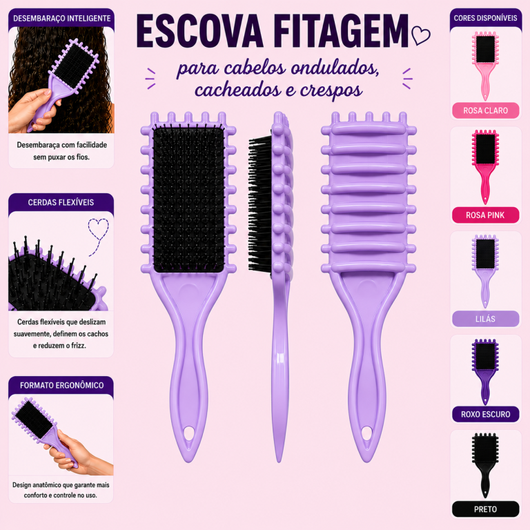 ESCOVA RAQUETE FITAGEM