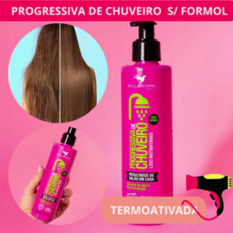 PROGRESSIVA DE CHUVEIRO BELLA FEMME 200 ML