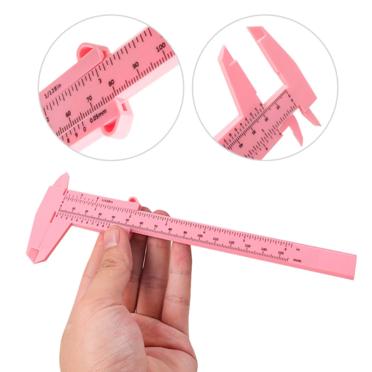 PAQUÍMETRO PLÁSTICO DESING SOBRANCELHA