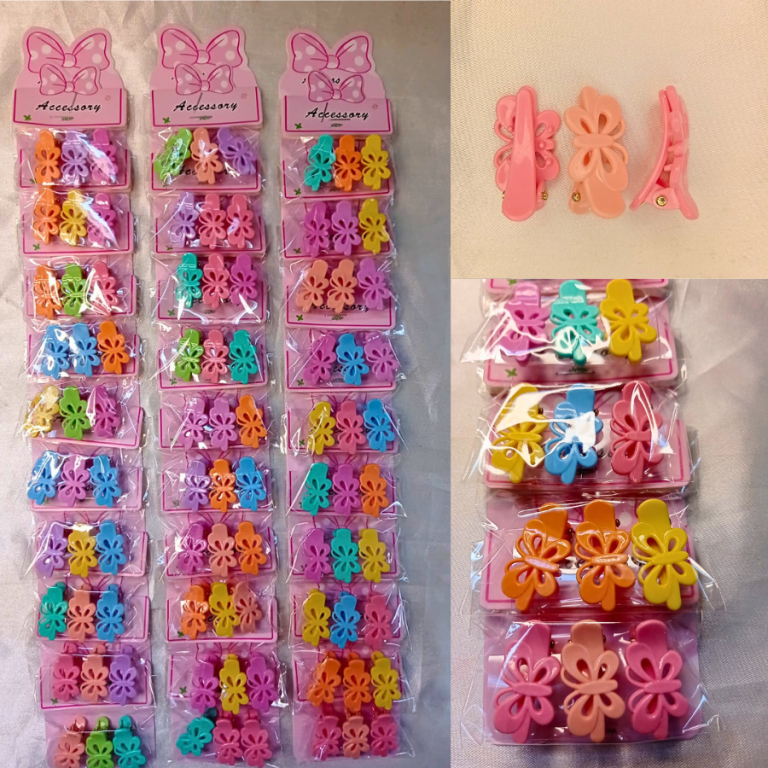 CARTELA PRESILHA COM 10 KITS DE 3 UNIDADES BORBOLETA