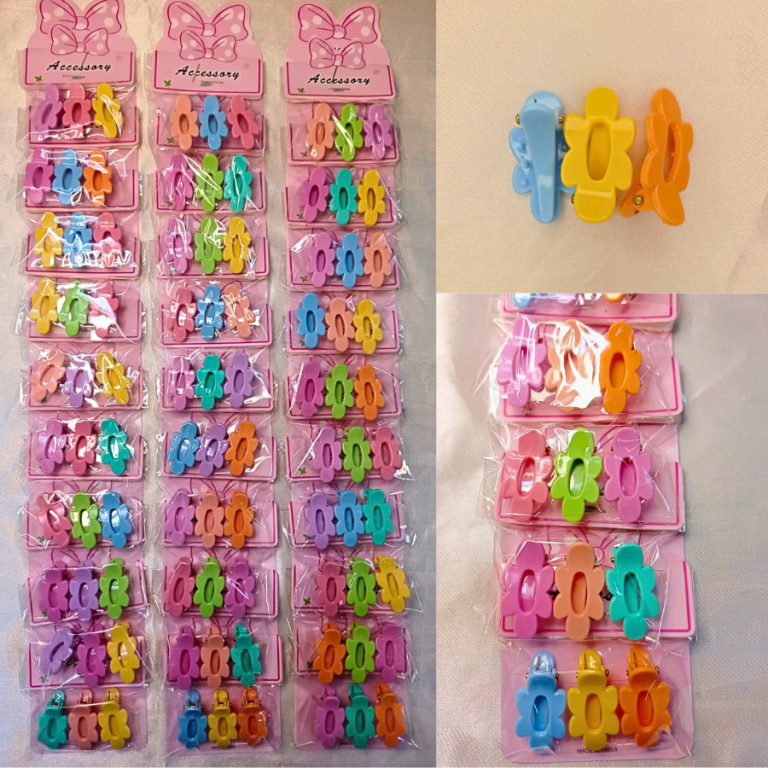 CARTELA PRESILHA COM 10 KITS DE 3 UNIDADES FLOR