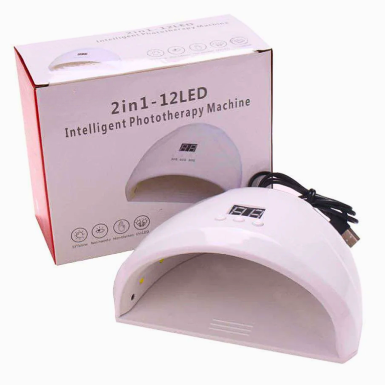 CABINE 12 LED UV BRANCA TAMANHO:18 X 8,8 X 15