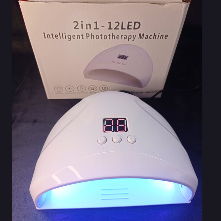 CABINE 12 LED UV BRANCA TAMANHO:18 X 8,8 X 15