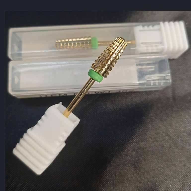 BROCA DE TUNGSTÊNIO 3/32 DOURADA CÔNICA BRANCA