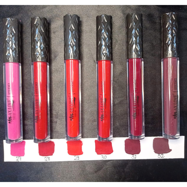 BATOM LÍQUIDO MATTE 24 HORAS 27 AO 32 MAX LOVE BOX COM 48 UN