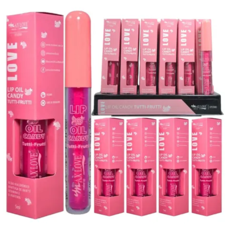 LIP OIL CANDY 603 TUTTI FRUTTI MAX LOVE BOX COM 36 UN