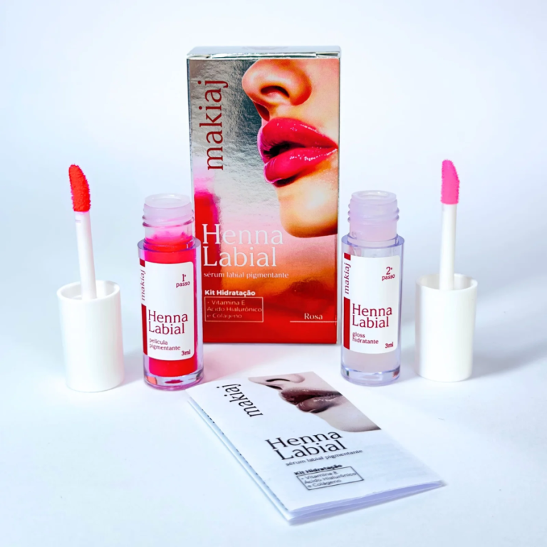 HENNA LABIAL SÉRUM COR ROSA MAKIAJ 3 ML