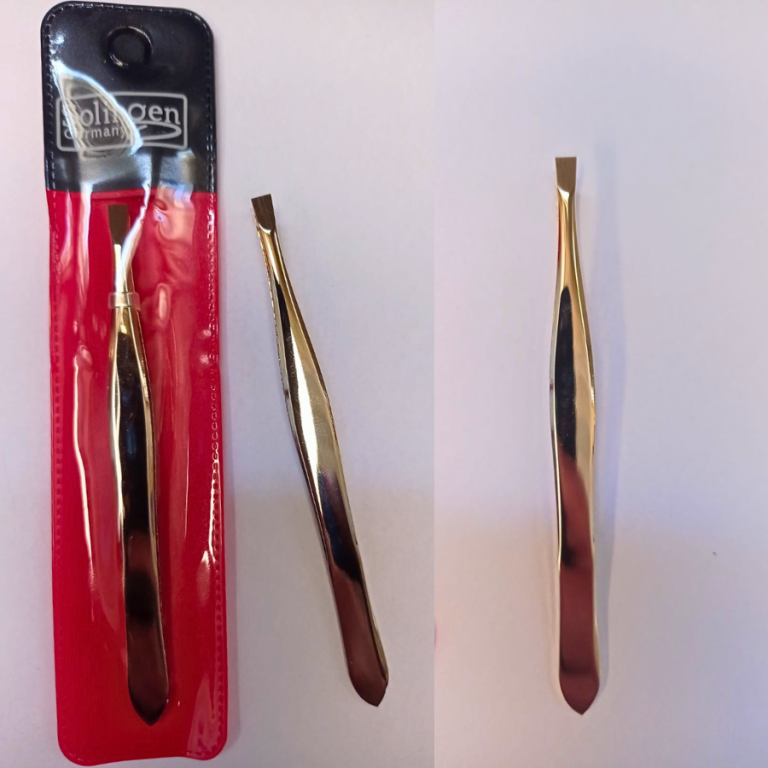 PINÇA SOLINGEN DOURADA LISA PONTA RETA