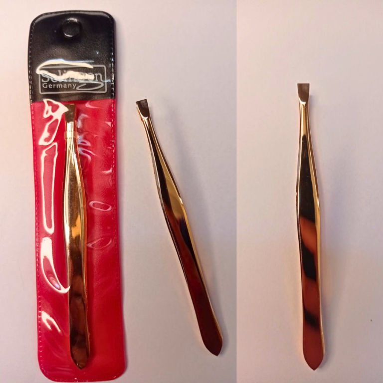 PINÇA SOLINGEN DOURADA LISA PONTA RETA