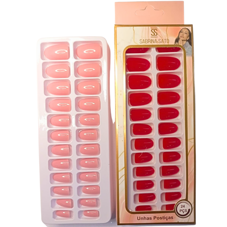 UNHA POSTIÇA AMENDOADA CURTA SABRINA SATO COM 24 UN