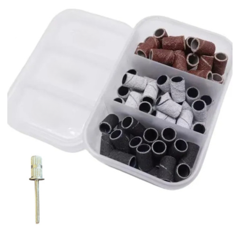 REFIL DE LIXA MANDRIL KIT MIX 80/120/180 COM 80 UN