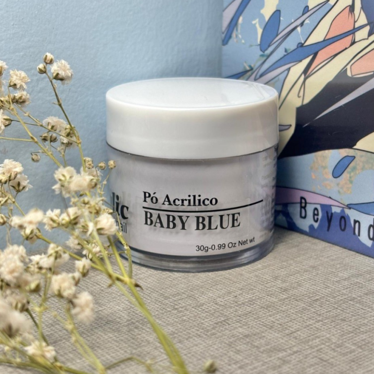 PÓ ACRÍLICO ALOGAMENTO DE UNHA BABY BLUE ZEM 30G