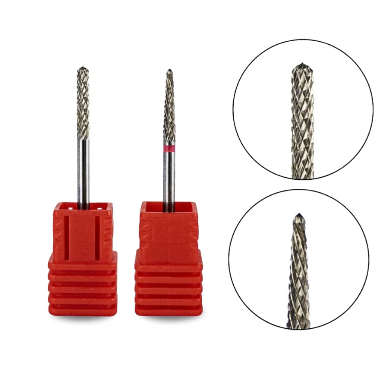 BROCA DE TUNGSTÊNIO DUAS PONTAS F SMALL FLAME(F) VERMELHA