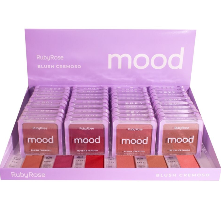BLUSH CREMOSO MOOD RUBY ROSE 9,4G BOX COM 36UN