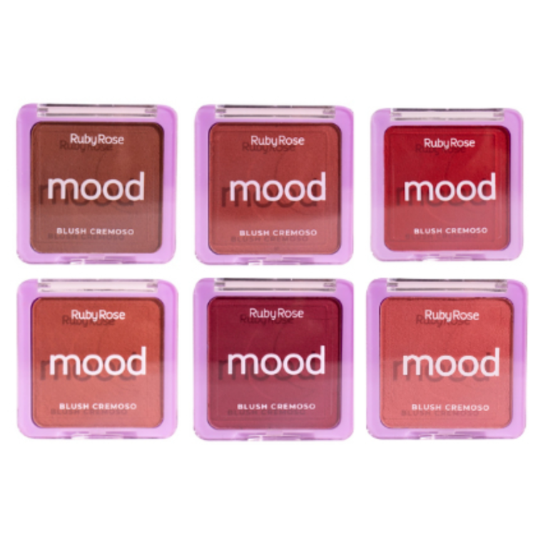 BLUSH CREMOSO MOOD RUBY ROSE 9,4G BOX COM 36UN