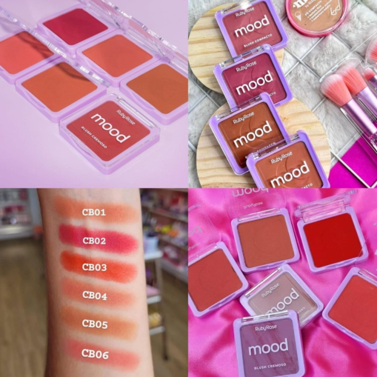 BLUSH CREMOSO MOOD RUBY ROSE 9,4G BOX COM 36UN