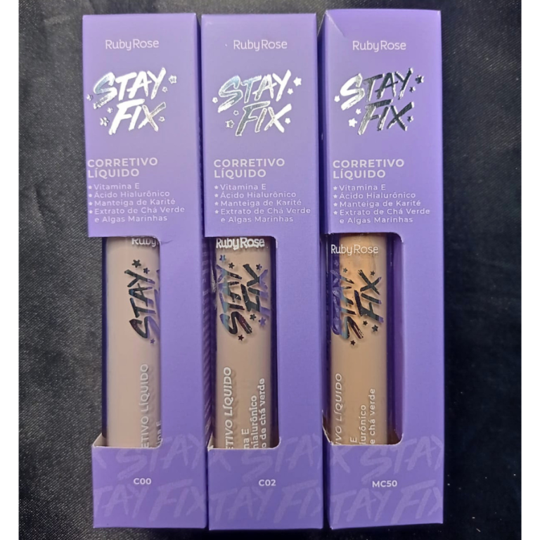 CORRETIVO LÍQUIDO STAY FIX RUBY ROSE BOX COM 36UN