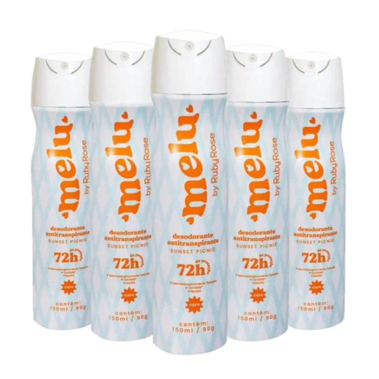 DESODORANTE 72H AEROSOL SUNSET PICNIC MELU RUBY ROSE 150ML