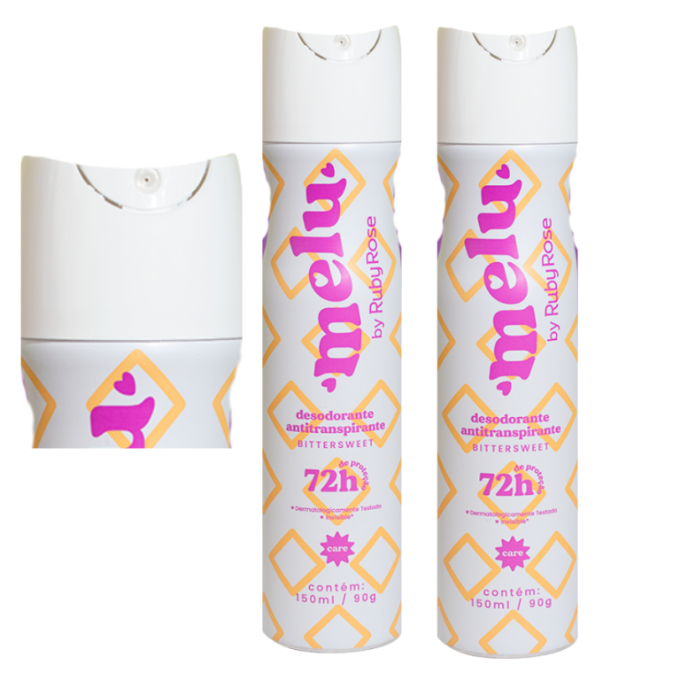 DESODORANTE 72H AEROSOL BITTERS WEET MELU RUBY ROSE 150ML