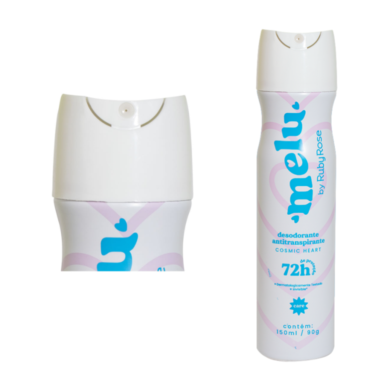 DESODORANTE 72H AEROSOL COSMIC HEART MELU RUBY ROSE 150 ML