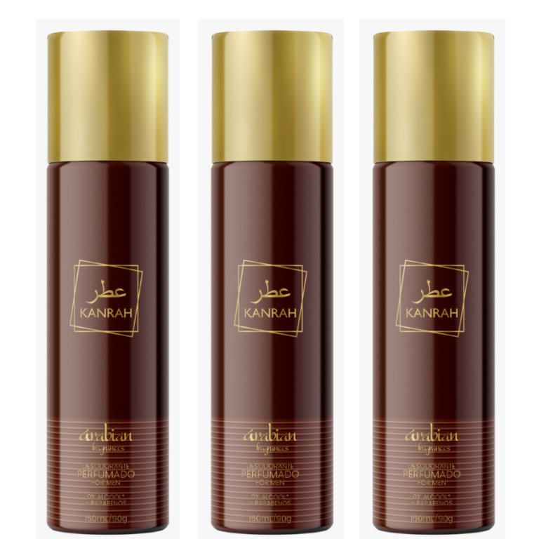 DESODORANTE AEROSOL KANRAH INSPIRAÇÃO LATTAFA KHAMRAH 150ML