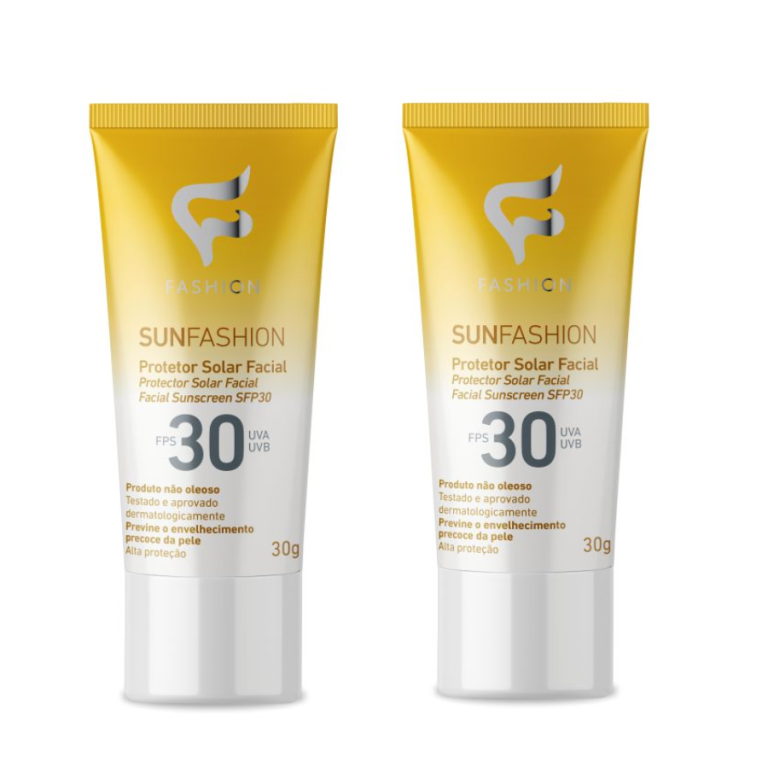 PROTETOR SOLAR FACIAL SUNFASHION  FPS 30 FASHION 30G