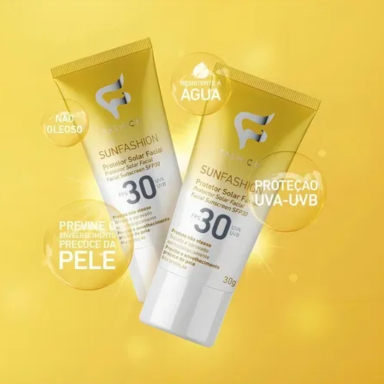 PROTETOR SOLAR FACIAL SUNFASHION  FPS 30 FASHION 30G