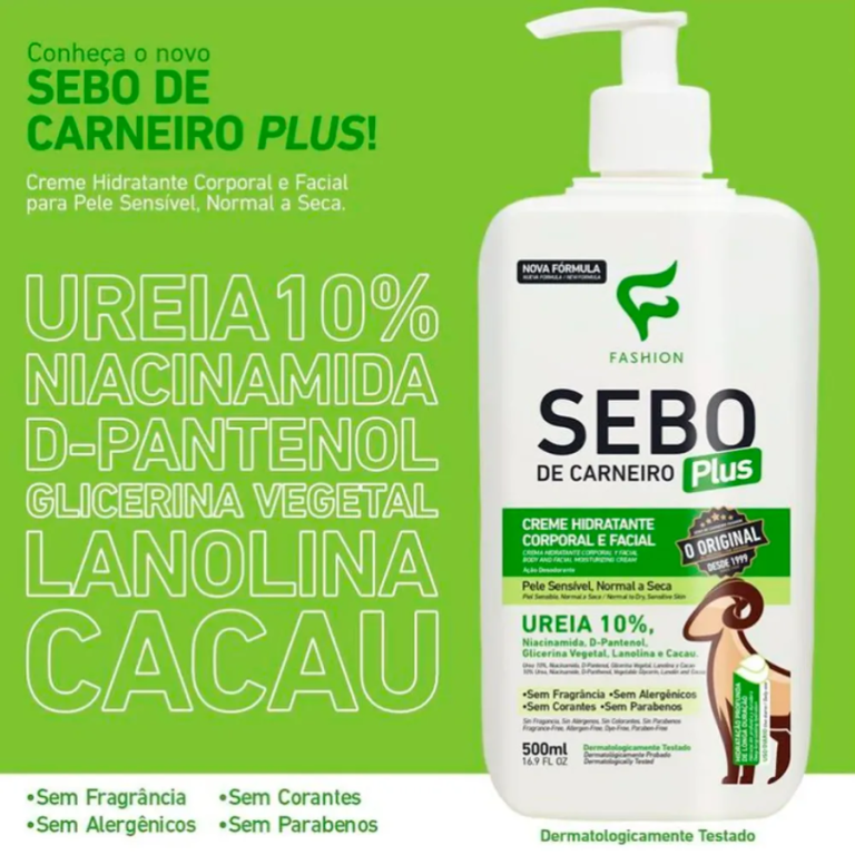 SEBO CARNEIRO PLUS FASHION 500G