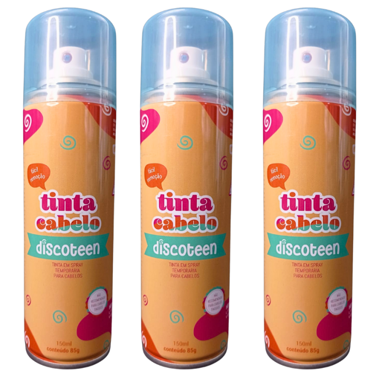 SPRAY TINTA PARA CABELOS DISCOTEEN AZUL 150ML