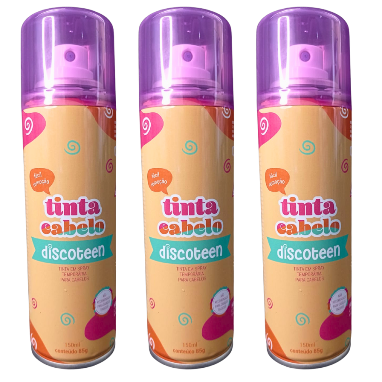 SPRAY TINTA PARA CABELOS DISCOTEEN ROXO 150ML