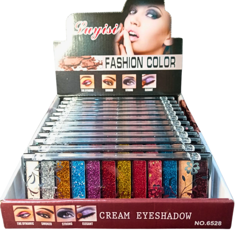 PALETA DE SOMBRA GLITTER COM 12 CORES LUYISI BOX COM 12UN