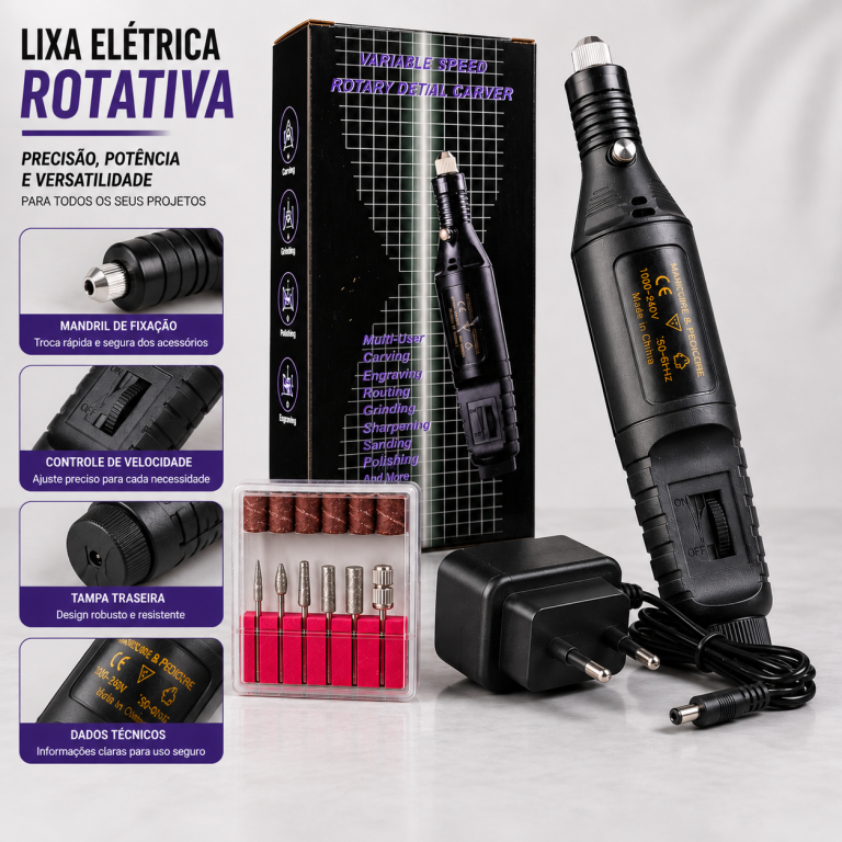 LIXA ELÉTRICA VARIABLE SPEED PRETO