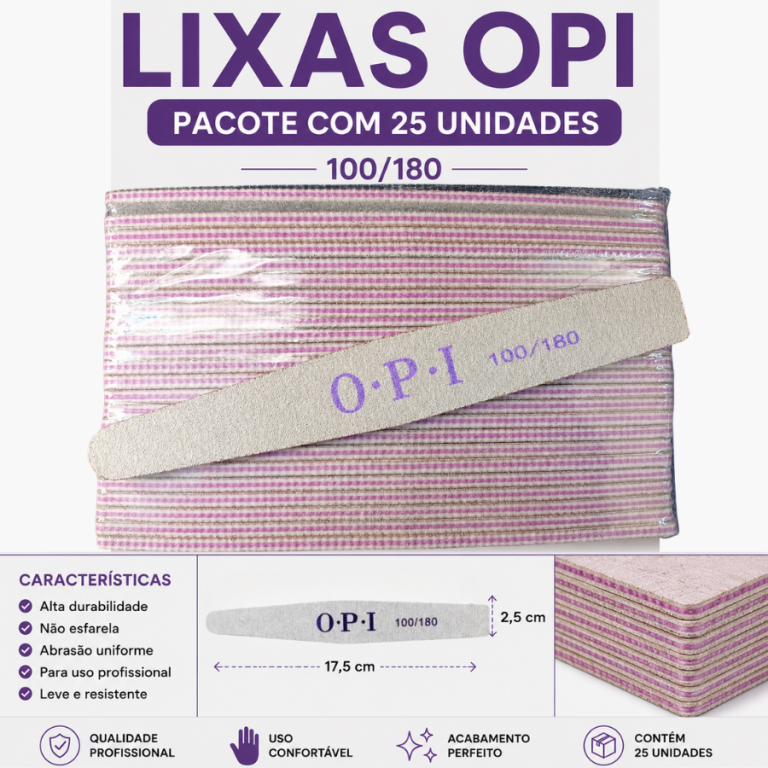 PACOTE LIXA CAIXÃO OPI  COM 25 UN