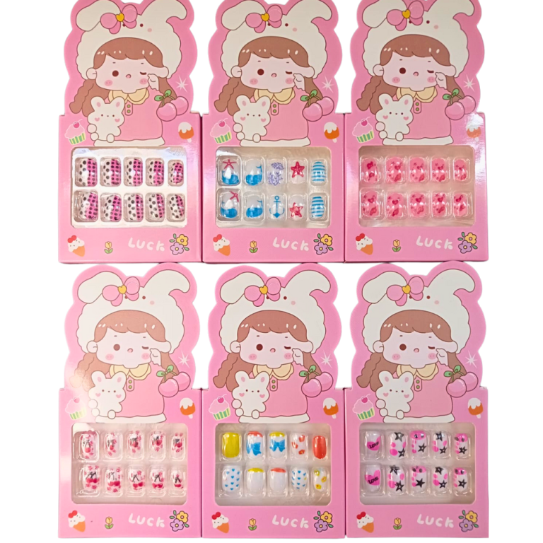 UNHA POSTIÇA INFANTIL 10 PEÇAS