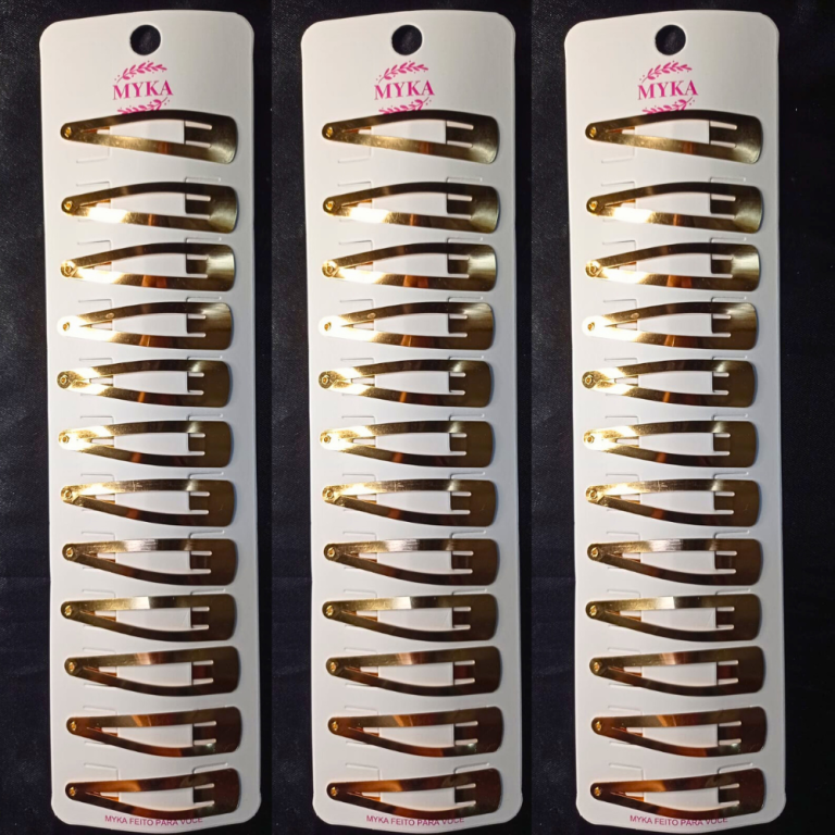 CARTELA TIC TAC COM 12UN METAL DOURADO 5,5 CM