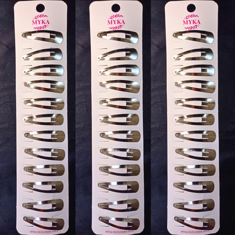 CARTELA TIC TAC COM 12UN METAL PRATA 4,5 CM