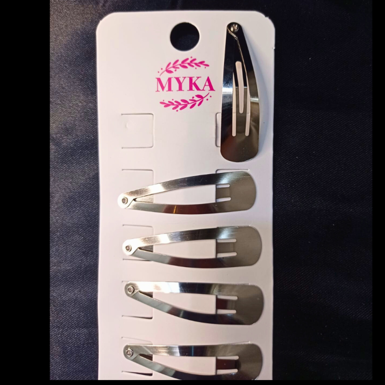 CARTELA TIC TAC COM 12UN METAL PRATA 4,5 CM