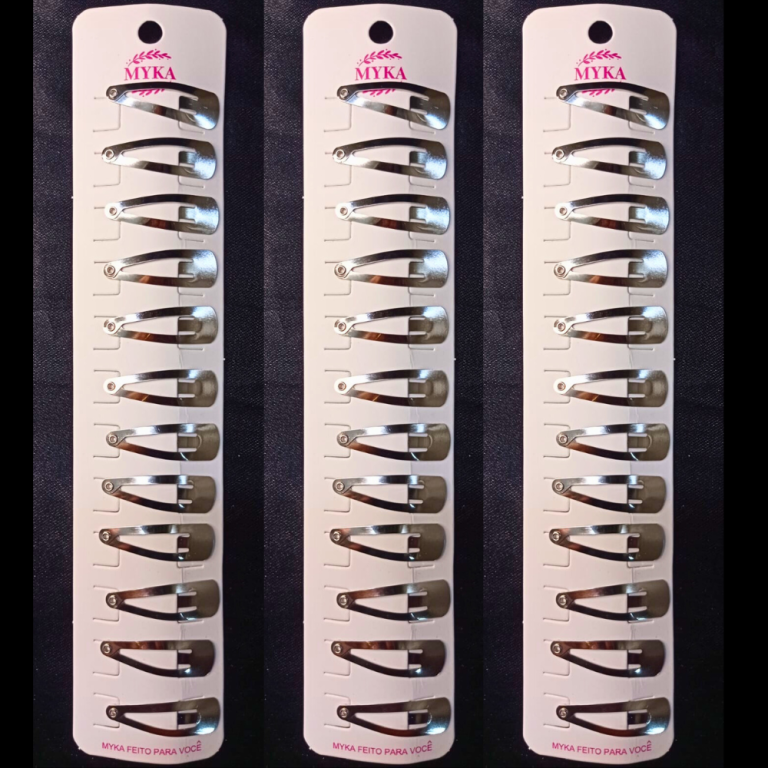 CARTELA TIC TAC COM 12UN METAL PRATA 3 CM