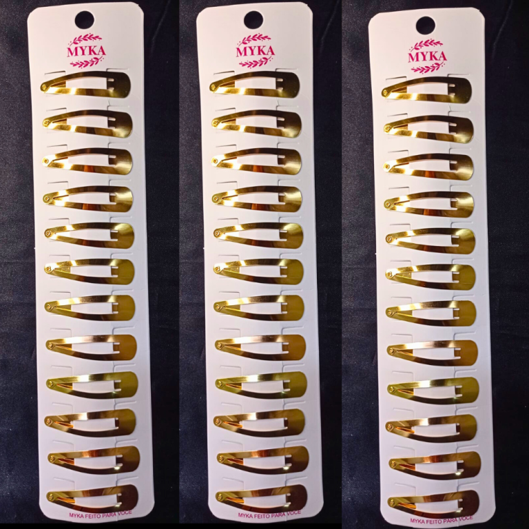 CARTELA TIC TAC COM 12UN METAL DOURADO 3 CM