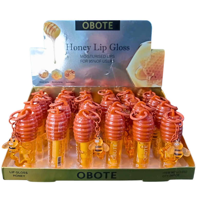 LIP GLOSS MEL COM CHAVEIRO O BOTE 5 ML BOX COM 24UN