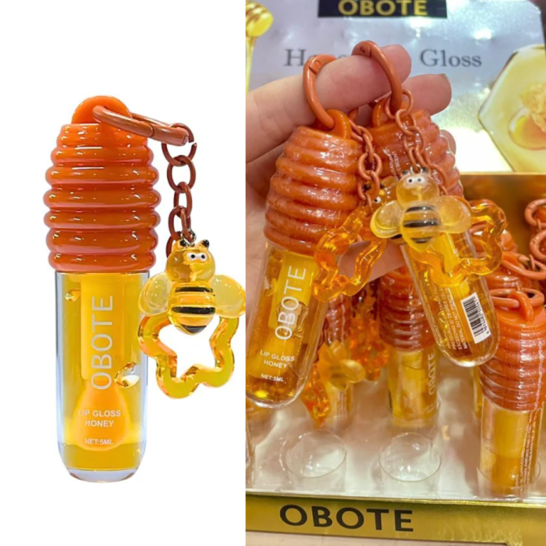 LIP GLOSS MEL COM CHAVEIRO O BOTE 5 ML BOX COM 24UN