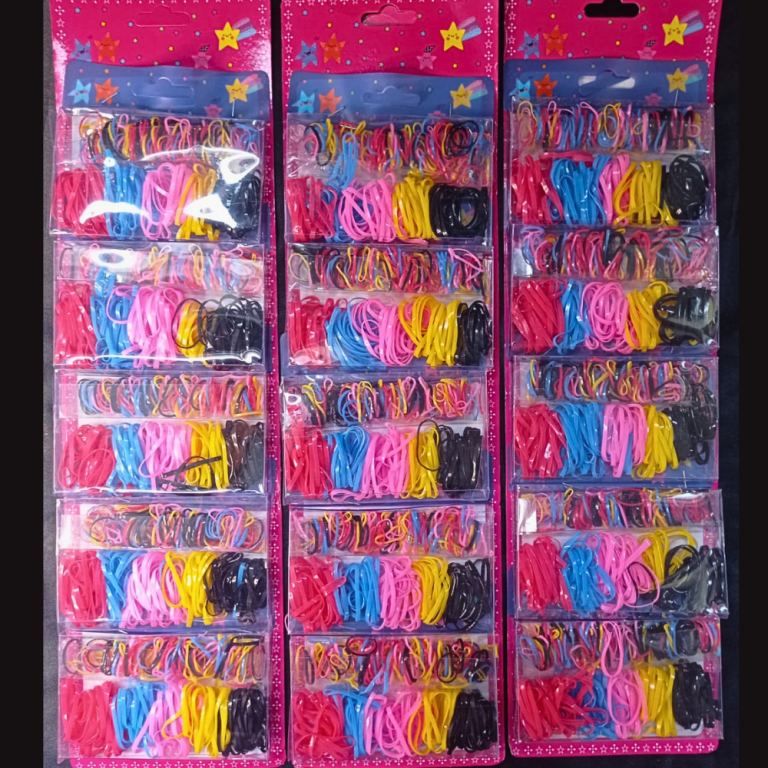 CARTELA DE GOMINHA DOIS TAMANHOS VERMELHO COM PRETO COM 5 KITS